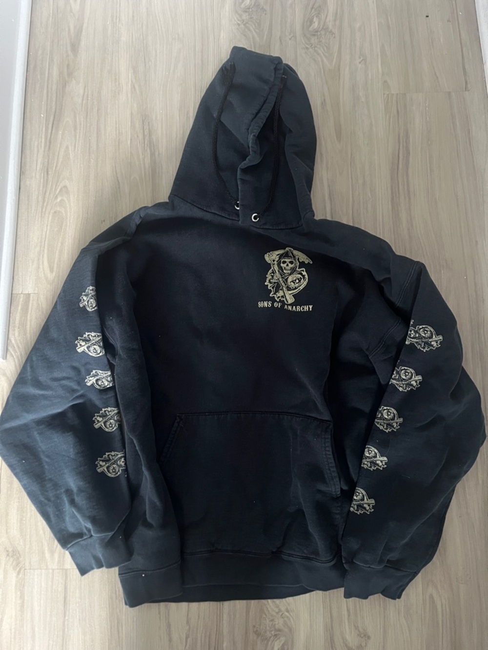 Sons of Anarchy Black Graphic Pullover Hoodie